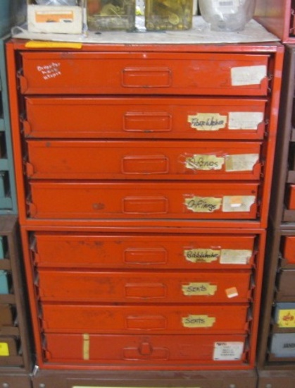 Curtis/ Lawson specialty Hardware cabinets Loaded see images for discription