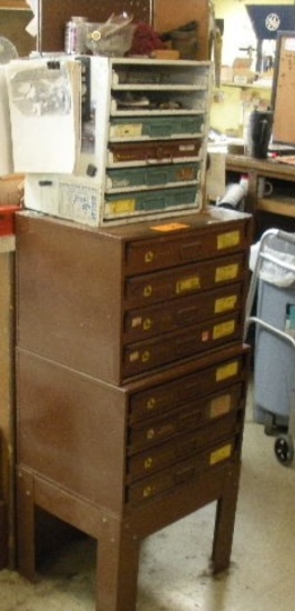 Curtis/ Lawson specialty Hardware cabinets Loaded see images for discription