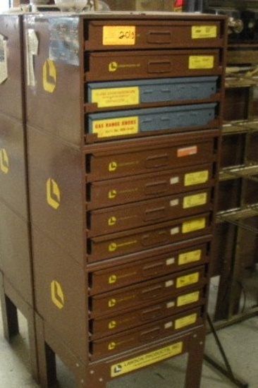 Curtis/ Lawson specialty Hardware cabinets Loaded see images for discription