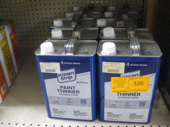 8 1-Gallon cans Paint Thinner