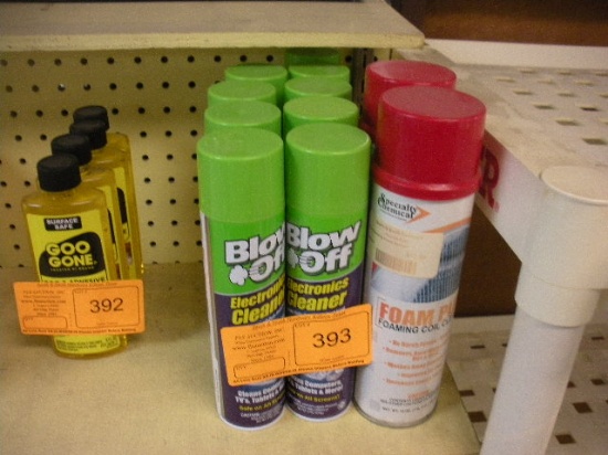 Blowoff electronics cleaner and Specialty Chemical coil cleaner