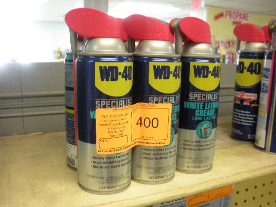 WD-40 Specalist white lithium grease: Six 12oz cans