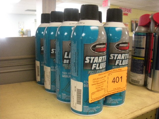 Johnson's starting fluid: Eight 10.7oz cans