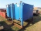 Blue Five Compartment Oil Tank On Skid