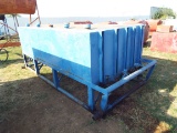 Blue Five Compartment Oil Tank Storage On Skid
