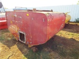Unusual Size Red Water Tank 1000 Gallons? On Skid