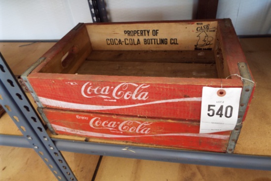 2 Coca-Cola Wood Bottle Crates