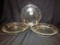 3 Pyrex Pie Plates, clear glass 9.5