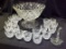 American Fostoria Punch Bowl/Ladle/Cups