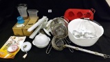 Assorted Kitchen Utensils, Bread Tubes, Cookie Cutters