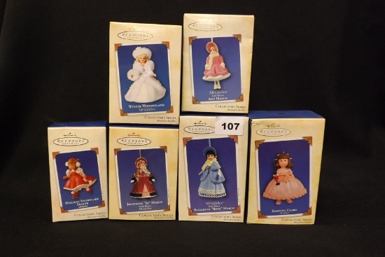 Hallmark Keepsakes Madame Alexander Ornaments in Box (6)
