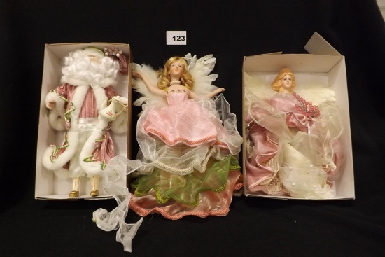 Dillard's Trimmings Angel & Santa Ornaments (3)