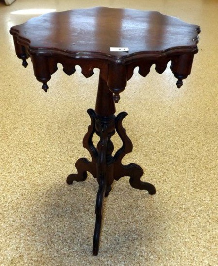 Ornate Pedestal Occasional Table