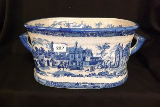 Blue Ironstone (Victoria Ware) w/handles