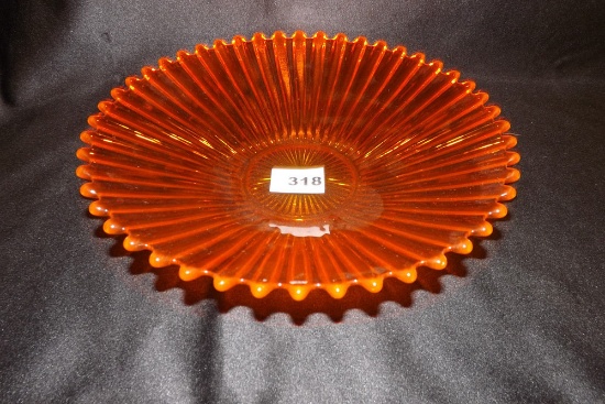 Fenton Bowl orange glass