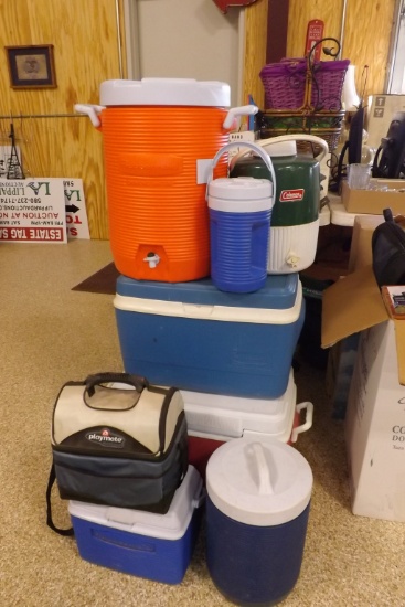 Assortment of Coolers & Ice Chests (8)
