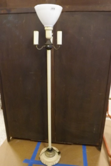 Vintage Floor Lamp w/glass shade