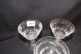 Set of 6 Crystal Stemware Glasses