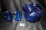 Blue Glass Pitchers