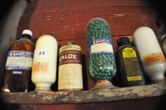 VINTAGE PHARMACY BOTTLES