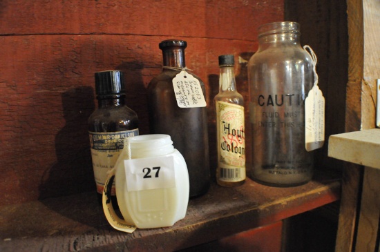 ASSORTED PHARMACY/MEDICINE BOTTLES (5)