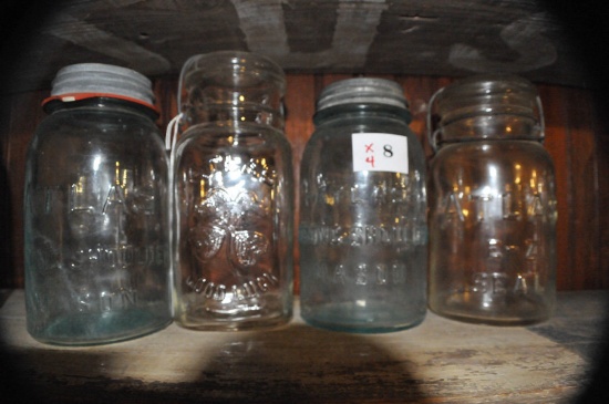 4 QUART ATLAS CANNING JARS