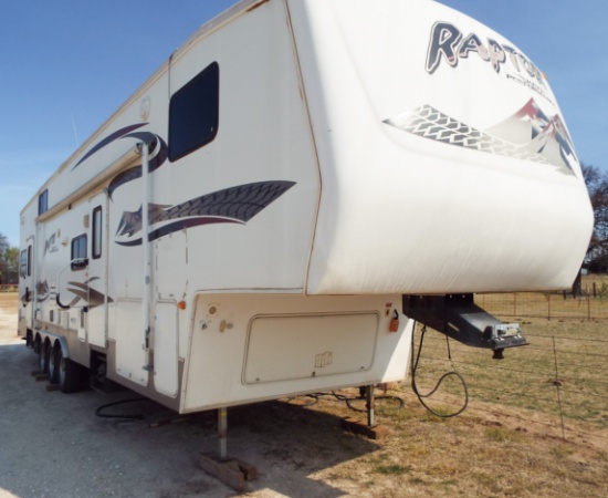 2007 Keystone Raptor 3612 Gooseneck Travel Trailer,