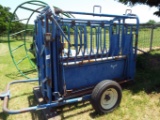 Priefert Portable Cattle Chute, new tires.