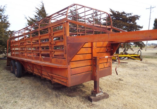 20x6 gooseneck Hale stock trailer