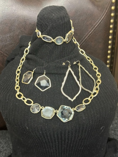 Kendra Scott Necklace, Bracelet & Earring Set