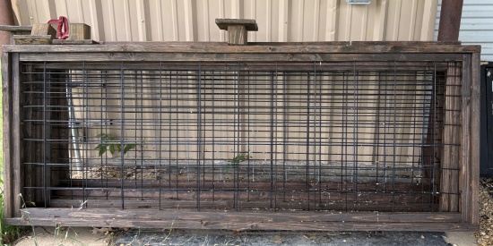 Large Wooden And Metal Fence Panels