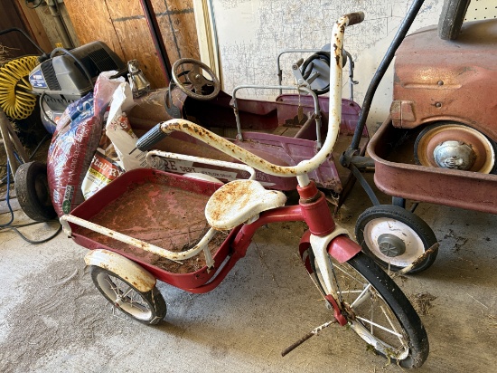 Metal Childrens Tricycle / Wagon