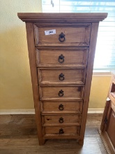7-drawer Solid Pine Tallboy