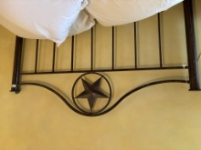 Rustic Western Metal Queen Sized Head Board