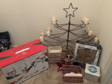Christmas Metal Star Candle Holder & Other Christs