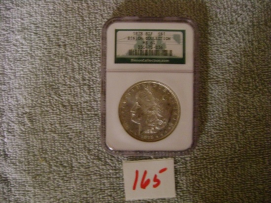 1 - 1878 8 Tail Feather Binion Morgan dollar Coll.  MS 64