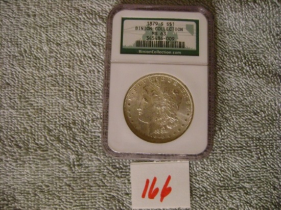 1 - 1879 S Binion Morgan dollar Coll. MS 63