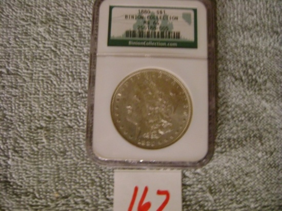 1 - 1880 Binion Morgan dollar Coll. MS 64