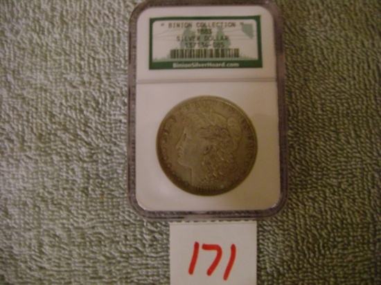 1 - 1883 Binion Morgan dollar Coll. Circ.