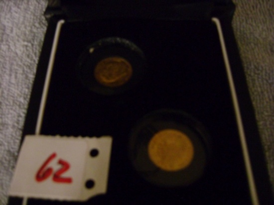 German State Prussia10 mark gold coins 1872 and 1873  The size of a penny