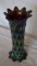 Purple lined lattice vase 8.5”