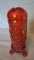 Red footed vase 7” 1977 HOACGA
