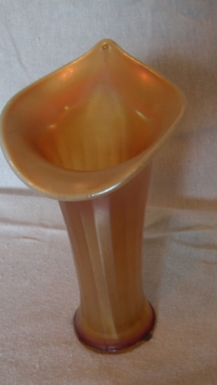 Peach opal vase 8.5”	