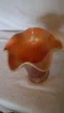 Peach opal skistar vase 5.5”
