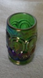 Weishar glass green shot glass 2.25”