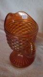 Marigold basket weave pitcher 6.5”x5”