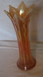 Peach opal vase 11”