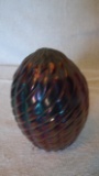 Purple pilgrim glass paperweight 4”x2.5”