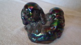 Purple dogs paperweight 3”x3”