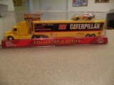 1:64 die cast Caterpillar race car & semi truck (Ward Burton) in box
